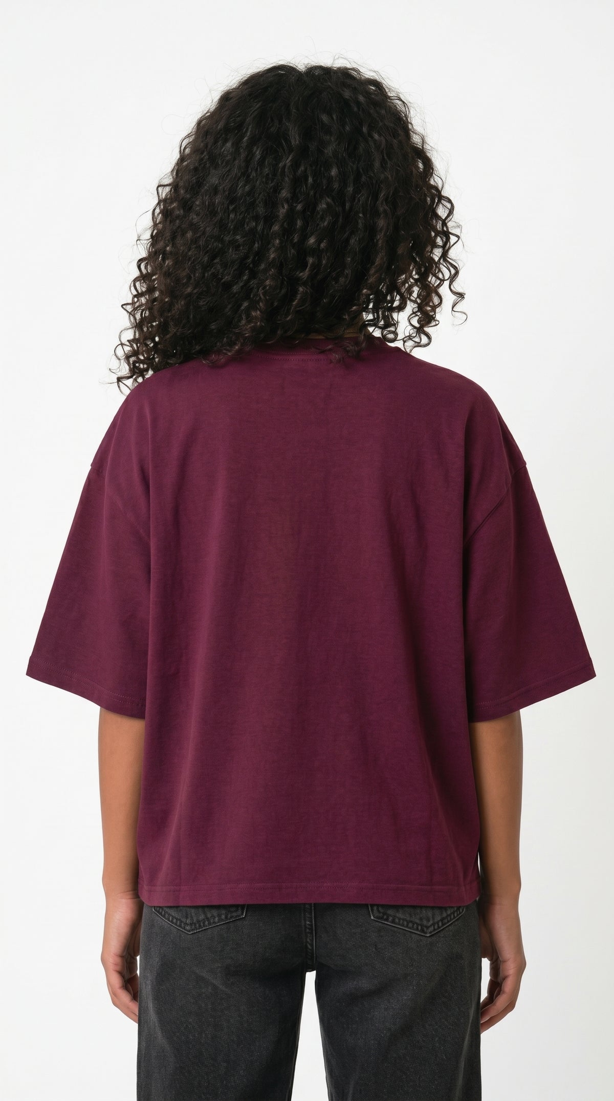 Boxy fit front print - girl